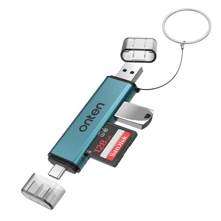 Onten OTN-CR537S 5 in 1 Type-C to USB with Micro SD/TF Card Reader, OTN-CR537S Onten OTN-CR537S 5 in 1 Type-C to USB with Micro SD/TF Card Reader, OTN-CR537S